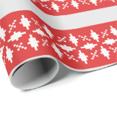 Papier Cadeau Les flocons de neige (Coin rond)