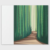 Papier Cadeau Les forêts de bambou (Plat)