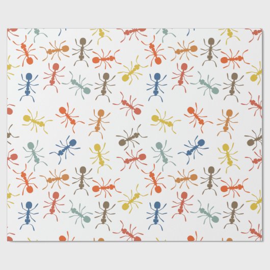 Papier Cadeau Les fourmis (Plat)