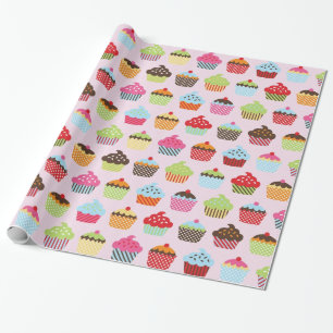 Papier Cadeau Les gâteaux mignons