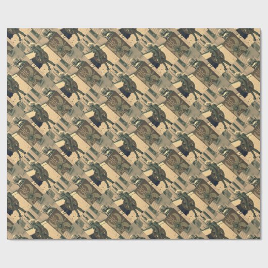 Papier Cadeau Les Gladiateurs romains (Plat)