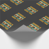 Papier Cadeau Les goules veulent juste s'amuser Design Halloween (Coin)