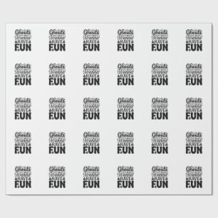 Papier Cadeau Les goules veulent juste s'amuser SVG Halloween vi