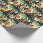 Papier Cadeau Les grandes pyramides de Gizeh Egypt Travel (Coin)