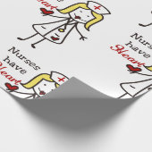 Papier Cadeau Les infirmières ont le coeur (Coin)