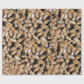 Papier Cadeau Les insectes d'abeilles enveloppant du papier (Plat)