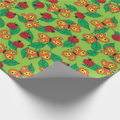 Papier Cadeau Les insectes mignons, les papillons et les coccine (Coin)