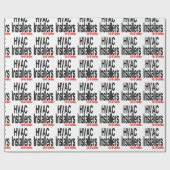 Papier Cadeau Les installateurs HVAC le font mieux (Plat)