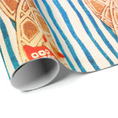 PAPIER CADEAU LES JAPONAIS MODÈLENT LE PAPIER D'EMBALLAGE (Coin rond)