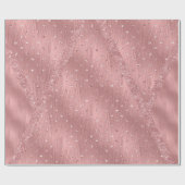 Papier Cadeau Les jolies courses de brosse avec des coeurs de (Plat)