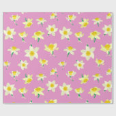 Papier Cadeau Les jonquilles. (Plat)
