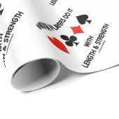 Papier Cadeau Les joueurs de pont le font avec la longueur et la (Coin rond)