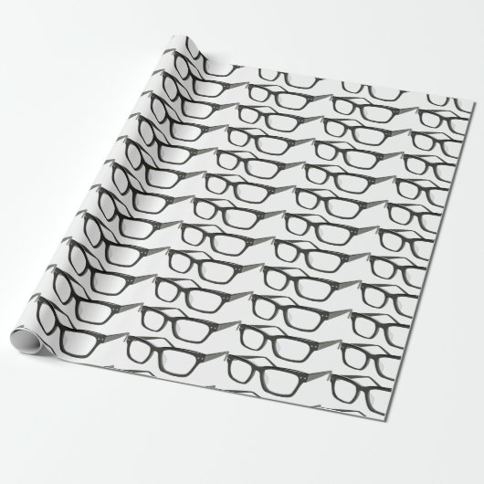 Papier Cadeau Les lunettes des yeux (Déroulé)
