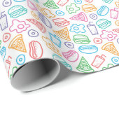 Papier Cadeau Les Malbouffe (Coin rond)