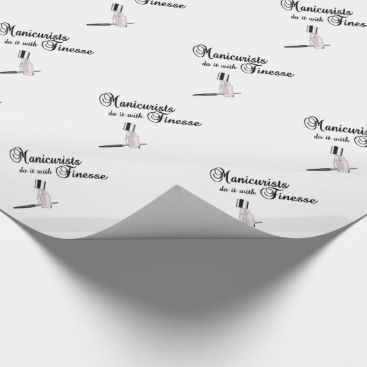 Papier Cadeau Les Manicuristes Le Font Avec Finesse (Coin)