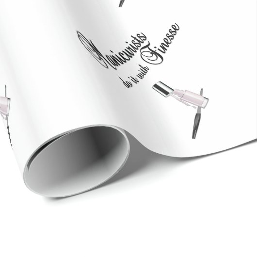 Papier Cadeau Les Manicuristes Le Font Avec Finesse (Coin rond)
