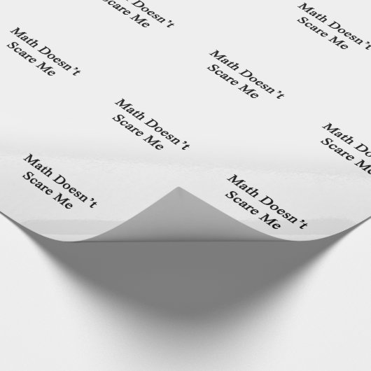 Papier Cadeau Les maths ne m'effrayent pas (Coin)