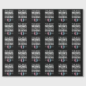 Papier Cadeau Les Meilleures Mamans Sont Promues Grand-mère Dès (Plat)