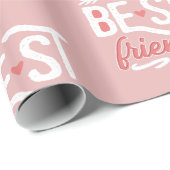 Papier Cadeau Les Meilleurs Amis (Coin rond)