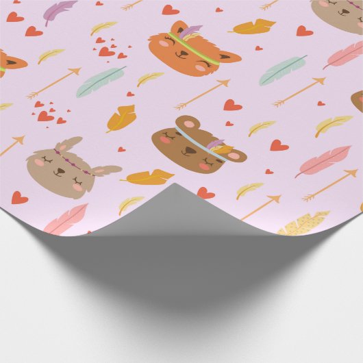 Papier Cadeau Les mignons animaux (Coin)