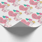 Papier Cadeau Les mots gentils de Llama (Coin)