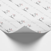 Papier Cadeau LES NEIGES CUTES 'Laisse-le neiger' (Coin)