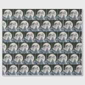 Papier Cadeau Les Nouveaux Mariés De L'Astronaut Au Lune (Plat)