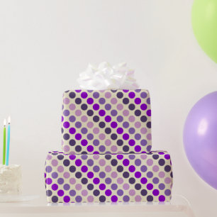Papier Cadeau Les nuances de Pois violets par Shirley Taylor