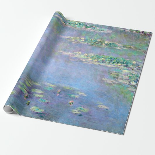 Papier Cadeau Les Nympheas Water Lilies Claude Monet Fine Art (Déroulé)