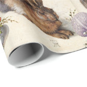 Papier Cadeau LES OEUFS DE PÂQUES DE RABBBIT ( Jeune Lièvre ) AU (Coin rond)