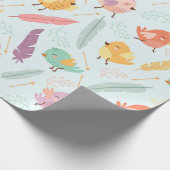 Papier Cadeau Les oiseaux mignons (Coin)