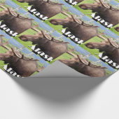 Papier Cadeau Les orignaux s'approchent d'Anchorage, Alaska, (Coin)