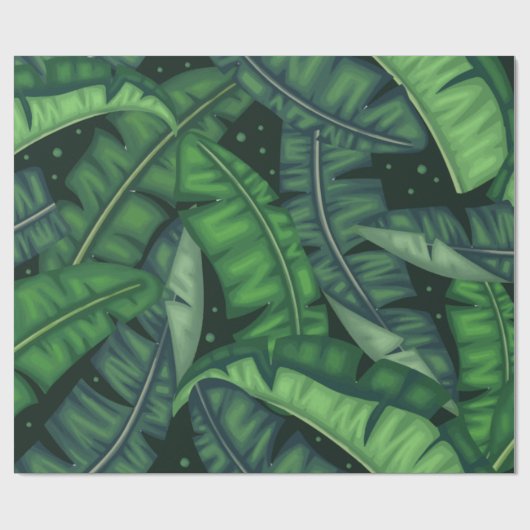 Papier Cadeau Les palmiers de la jungle (Plat)