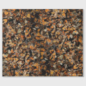 Papier Cadeau Les papillons monarques (Plat)