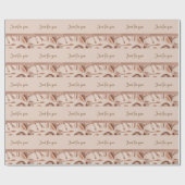 Papier Cadeau Les parties scintillantes roses d'or composent (Plat)