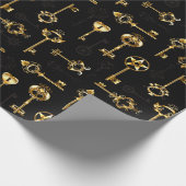 Papier Cadeau Les Patters de Seamless avec Golden Keys (Coin)