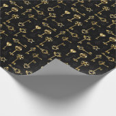 Papier Cadeau Les Patters de Seamless avec Golden Keys (Coin)