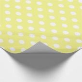 Papier Cadeau Les Patters de Yellow et de White Polka (Coin)