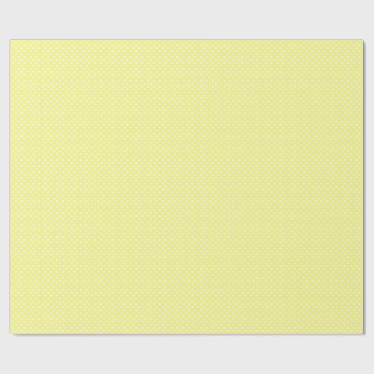 Papier Cadeau Les Patters de Yellow et de White Polka (Plat)