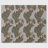 Papier Cadeau Les paysans et les rubans roses (Plat)