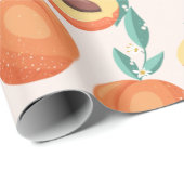 Papier Cadeau Les pêches (Coin rond)