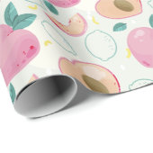 Papier Cadeau Les pêches (Coin rond)