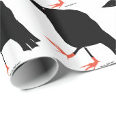 Papier Cadeau Les pieds de corneille (Coin rond)