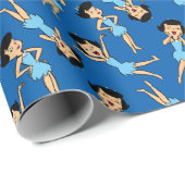 Papier Cadeau Les Pierrafeu | Betty Rubble (Coin rond)