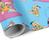 Papier Cadeau Les Pierrafeu | Fred Sliding Down Tail (Coin rond)