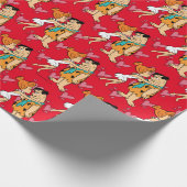 Papier Cadeau Les Pierrafeu | Wilma Kissing Fred (Coin)