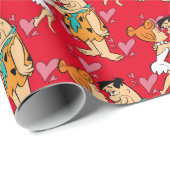 Papier Cadeau Les Pierrafeu | Wilma Kissing Fred (Coin rond)