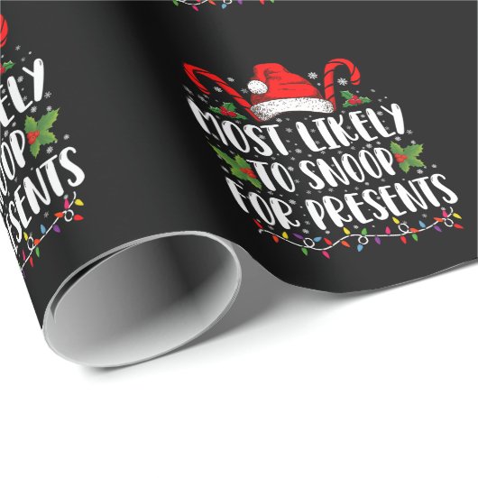 Papier Cadeau Les Plus Probables À Snoop Pour Les Présentations  (Coin rond)