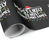 Papier Cadeau Les Plus Probables D'Accueillir Les Jeux De Noël F (Coin rond)