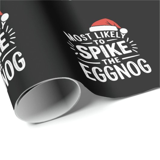 Papier Cadeau Les Plus Susceptibles D'Aiguiller Le Matching Noël (Coin rond)